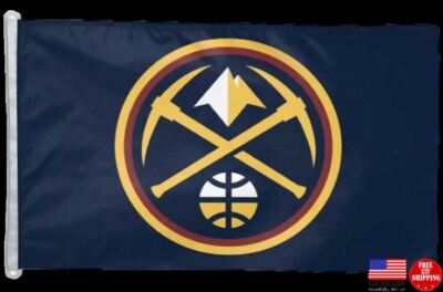 Denver Nuggets 3 X 5 Banner 3x5 Flag Man Cave Flag With Grommets New