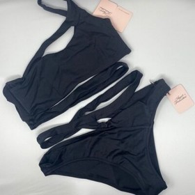 Agent Provocateur Lexxi Black Bikini Set AP4 Large NWT