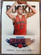 2012-13 Panini Marquee Jonas Valanciunas Acetate Rookie RC #468 Toronto Raptors