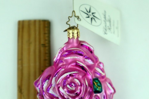 Christopher Radko PRETTY PETALS 2002 Pink Breast Cancer Christmas Ornament w/Tag - Picture 2 of 9