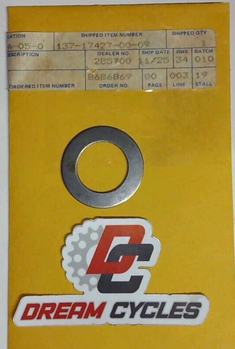 NOS GENUINE  Yamaha Shim TX650 XS1 XS2 XS650 XS750 YA6 DT1 RT1 137-17427-00-09 - Picture 1 of 2