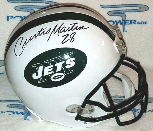 CURTIS MARTIN SIGNED NEW YORK JETS F/Sz HELMET PITT - Patriots - J.S.A Certified - Picture 1 of 5