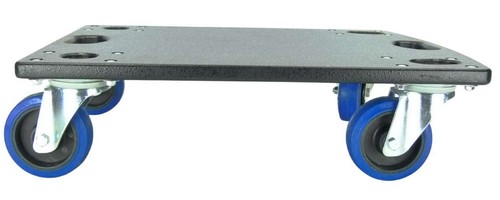 2x ADAM HALL Transportroller 52 x 46 cm Rollbrett 100 mm Lenkrollen Umzugsroller - Picture 5 of 13