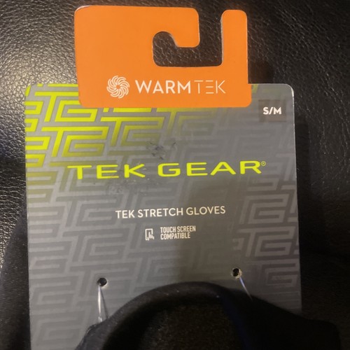 TEX Gear warm tek black gloves S/M New - Picture 2 of 7