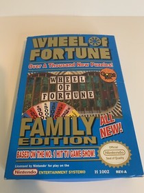 Wheel of Fortune -- Family Edition (Nintendo) NES Complete Boxed CIB 