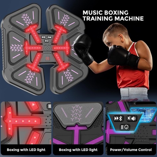 Smart Punching Boxing Electronic Music Machine Home Training Bluetooth With-LED - Picture 12 of 18