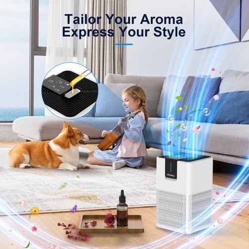 MOOKA Home True HEPA Air Purifier Large Room Air Cleaner for Smoker Pet Dust NEW - Picture 5 of 15