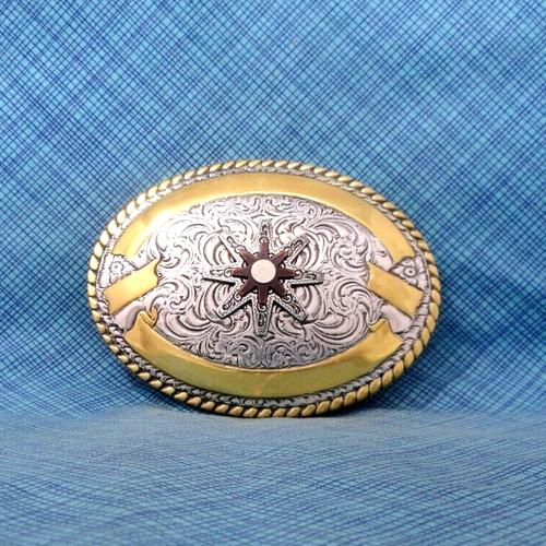 Western Trophäe Spur Rowel Gürtelschnalle Bänder Cowboy Vaquero Vintage Crumrine.QRT378 - Bild 5 von 9