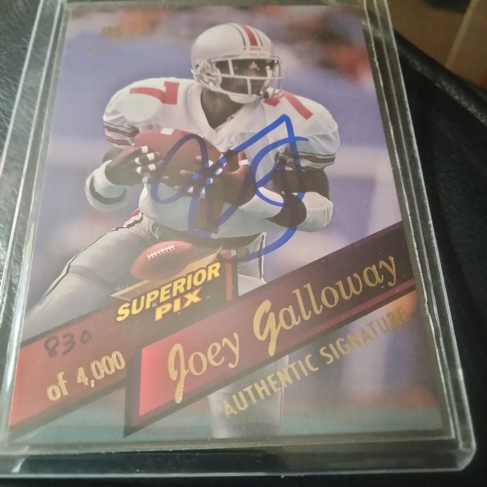 On Card Auto 1995 Draft Superior Pics Football Lot- 8 Galloway,Wheatley... - Image 4 of 4