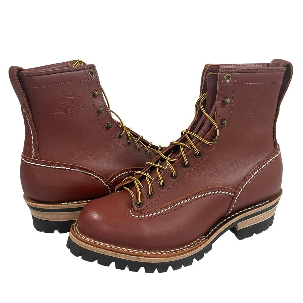 ウエスコ　ジョブマスター　9E 楽天市場】ブラックレザー＆バーラップレザー WESCO 2トーンカスタム