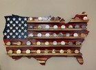 Rustic Wooden American Flag,