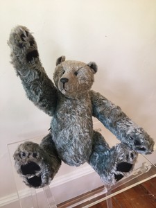 RARE-GREGORY-GYLLENSHIP-Grey-MOHAIR-VINTAGE-Teddy-Bear