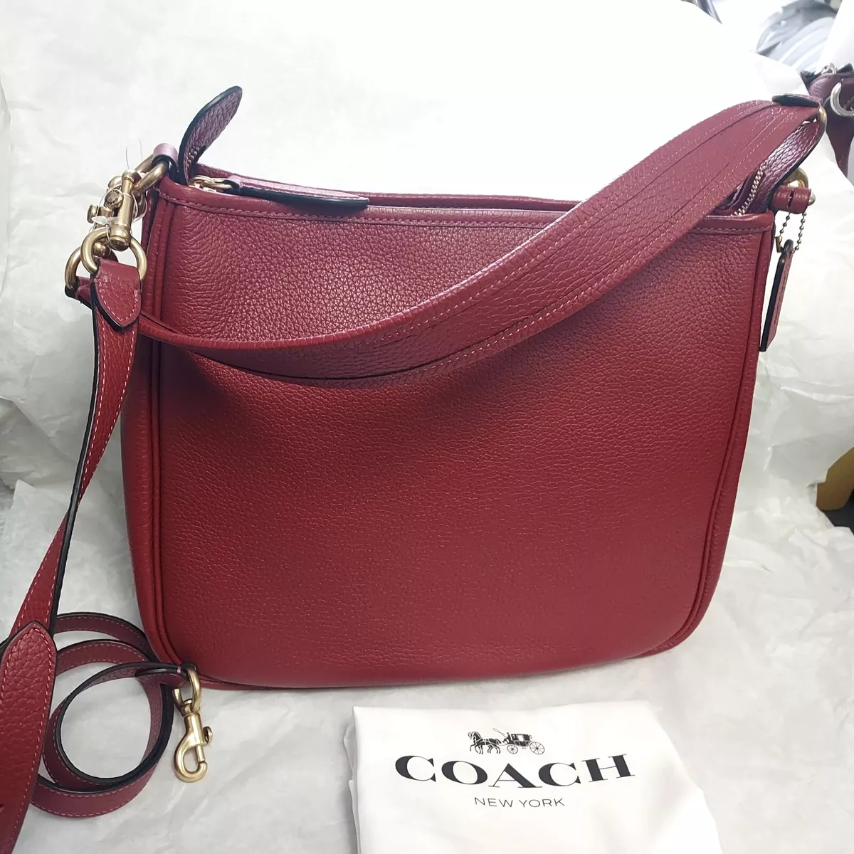 Coach Cary Leather Shoulder Bag