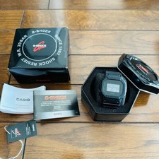 CASIO G-SHOCK DW-5600BB-1 Men's Wrist Watch Digital Black Used item in Box