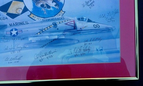 Marine Support Squadron 372 Diamondbacks MWSS 372 40th Anniversary Signed 1994 - Picture 3 of 11