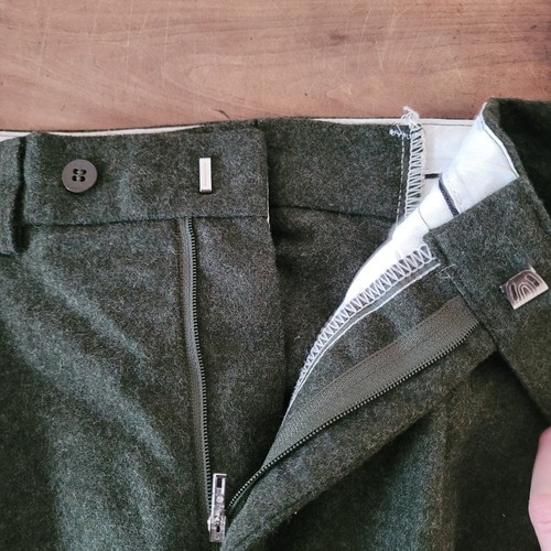 pantaloni vintage Erzherzog Johann Loden Steiner Austria lana verde caccia - Foto 5 di 13