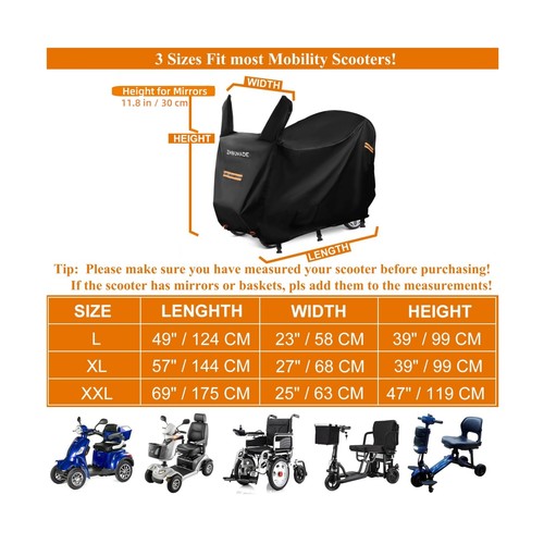 Mobility Scooter Cover Waterproof Outdoor, Electric Wheelchair Covers Waterpr... - Picture 2 of 7