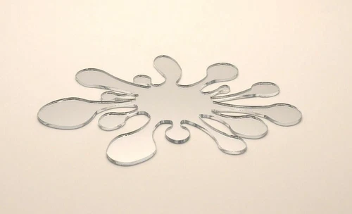 Splat Novelty Mirror Perspex Shatter Resistant Acrylic for Bathroom & Home