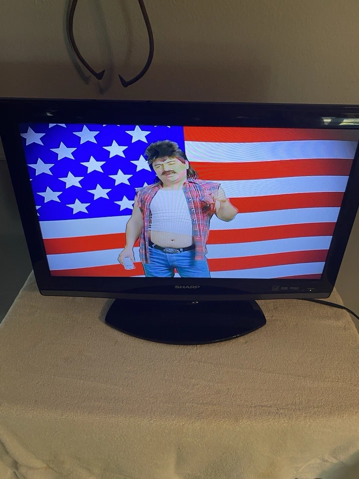 Vintage Sanyo Tv W/ Built In DVD Player Tested Working No Remote - Image 3 of 4