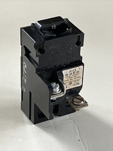 Bulldog P115, 15 Amp, 120 Volt, 1 Pole Pushmatic Circuit Breaker FREE SHIPPING!! - Picture 3 of 17