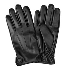 Leather Gloves for Men, Soft Warm Lining Full Hand Touchscreen Winter Gift Therm