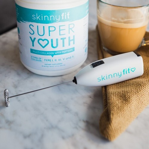 BRANDNEU Skinny Fit Mini Mixer Schneebesen Stab Mixer - Batterien enthalten - Bild 2 von 3