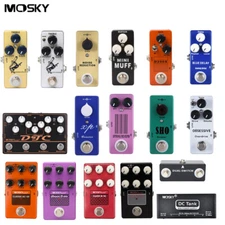 Mosky Guitar Effect Pedal Overdrive Booster Delay Chorus Fuzz Looper Phaser