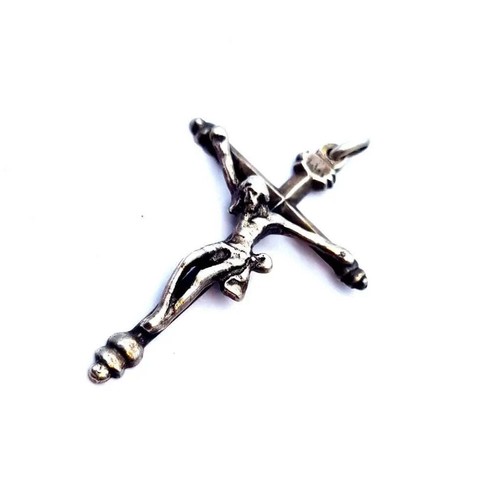 Silver Cross, Sterling Silver Cross Pendant, Crucifix Pendant, Gifts. - Picture 3 of 10