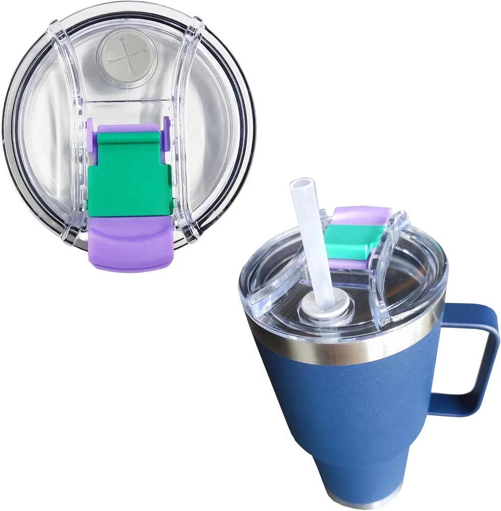 Colorful Replacement Tumbler Lids for YETI Rambler 30oz 35oz Straw Mug