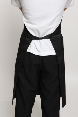 Hebe Hairdressers Apron Black Beauty Salon Beautician Nail Bar Spa Adjustable - Picture 7 of 7