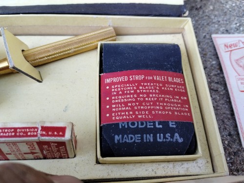 VINTAGE VALET AUTOSTROP RAZER STREAMLINE RUNNER GUARD KLINGEN STROP KOMPLETT - Bild 5 von 11