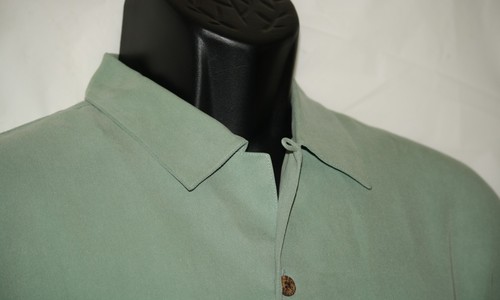 Camicia Tommy Bahama M verde maglia seta manica corta - Foto 1 di 7
