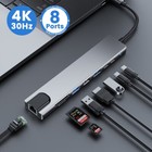 Usb Hub Docking Station Usb C Hdmi Hub 3 0 Type C Multi-hub For Laptop Macbook