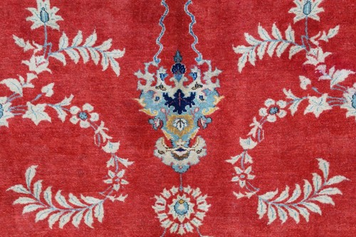 Vintage Hand Made Traditional Oriental Wool Red Blue Large Carpet 420x320cm - Picture 8 of 23