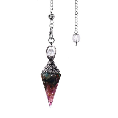7 Chakra Point Dowsing Pendulum Crystal Healing Divination Reiki Therapy Gift - Picture 11 of 16
