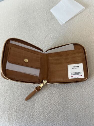 Visvim Suede Bi-Fold Wallet - Light Brown - NEW - Made in Japan - Picture 3 of 5