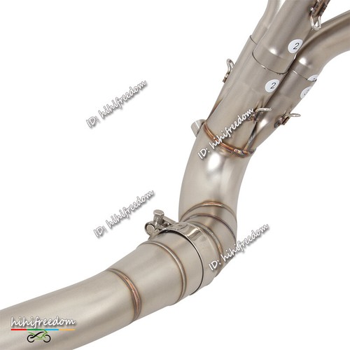 Tubo frontal del sistema de escape para Yamaha MT09 FZ09 Tracer 9 XSR900 2021-2023 - Imagen 8 de 9