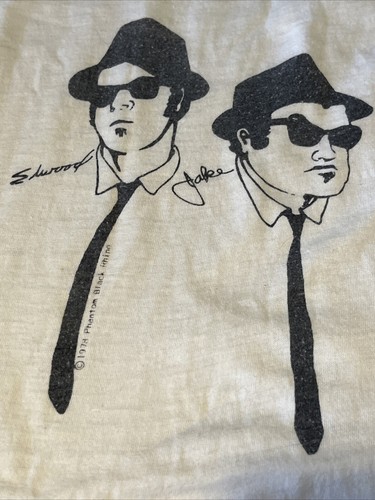 Vintage 1978 Blues Brothers Tshirt Jake And Elwood Small Medium - Picture 3 of 9