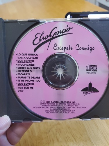 Escapate Conmigo by Elsa Garcia (CD, Nov-1993, EMI Music Distribution) - Picture 10 of 10