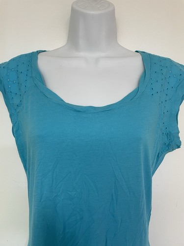 Calvin Klein Performance Women's T-Shirt, Cyan, S - Picture 3 of 9
