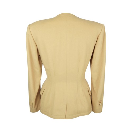 Jil Sander Vintage Skirt Suit Creamy Butter Bean Cashmere and Wool 36 / 4 - Picture 6 of 11