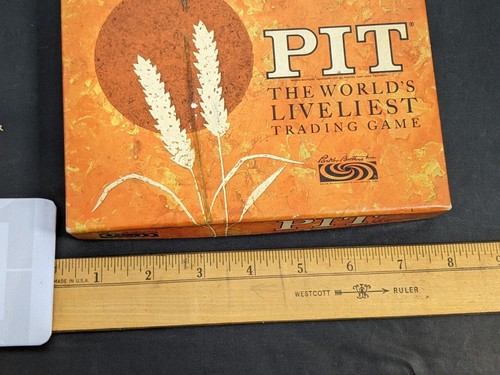 VINTAGE 1964 PARKER BROTHERS PIT CARD GAME No. 660 COMPLETE IN ORIGINAL BOX - Picture 3 of 10