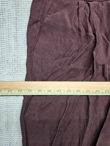 A New Day Women's Wide Leg Trousers Relaxed High-Rise Pants Size 16 Brown - Picture 5 of 13