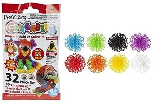 Clinga Beez Balls - 32 Pcs Assorted Colour - Children Creative Game - Picture 1 of 5