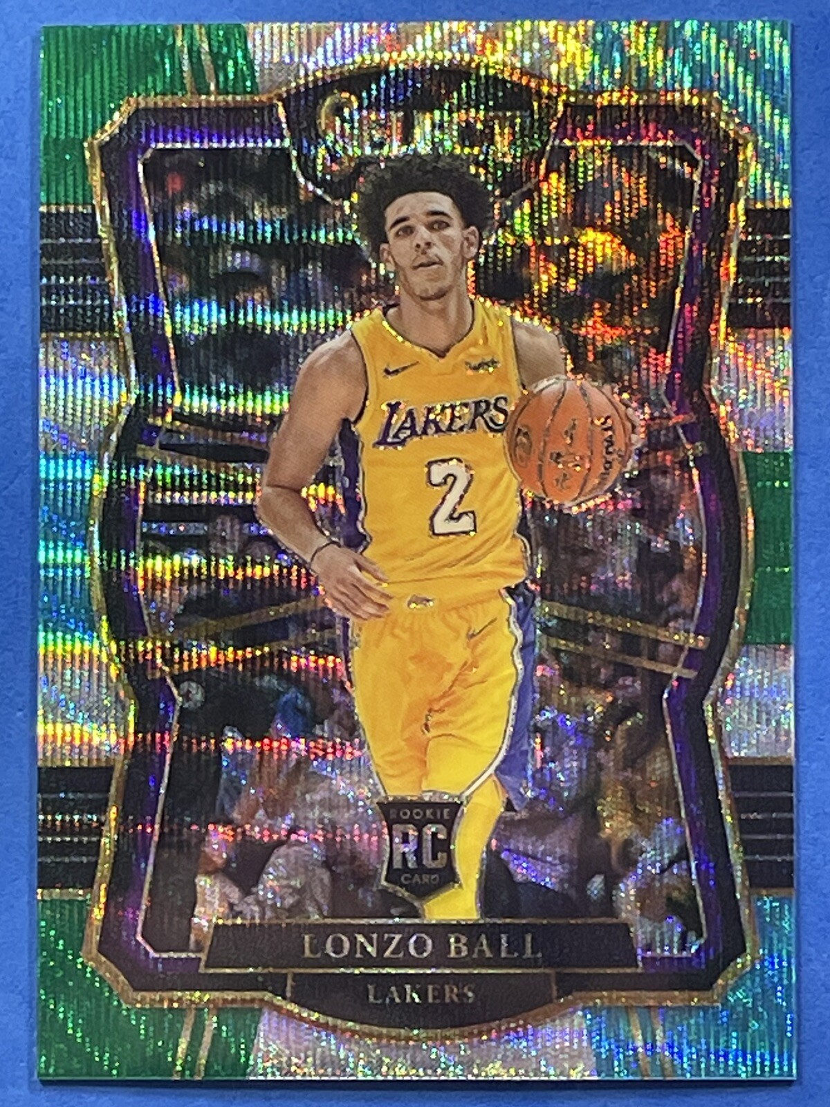 2017-18 Panini Select Tri-Color Prizm Lonzo Ball RC Rookie #161 Lakers Bulls
