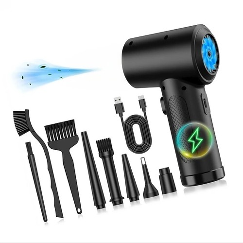 Compressed Air Duster for PC 50000RPM Air Duster with LED Light Air Blowers - Afbeelding 2 van 10