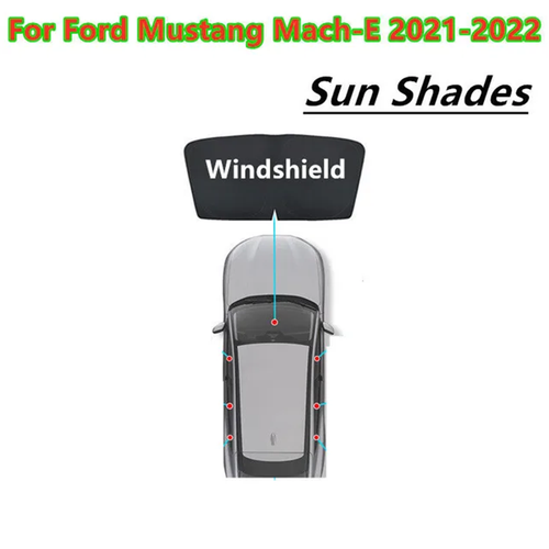 Window Sun Visor Shade Interior Privacy Sleep Shield For Mustang Mach-E 21-22 - Bild 3 von 11