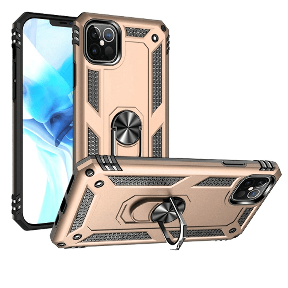 Magnetic Ring Kickstand Hybrid Case Cover for iPhone 12/12 Pro