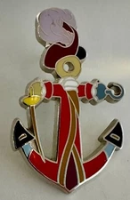 CAPTAIN HOOK DCL Disney Cruise Line Anchor Pin 2014 PinPics #107213