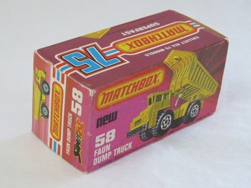 Vintage 1976 Lesney Matchbox Superfast #58 Faun Dump Truck mit Orig. Box England - Bild 9 von 10